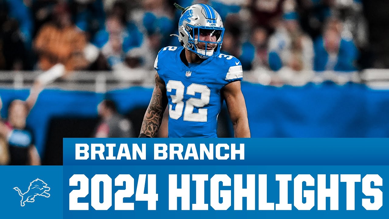 Brian Branch highlights | 2024 Detroit Lions