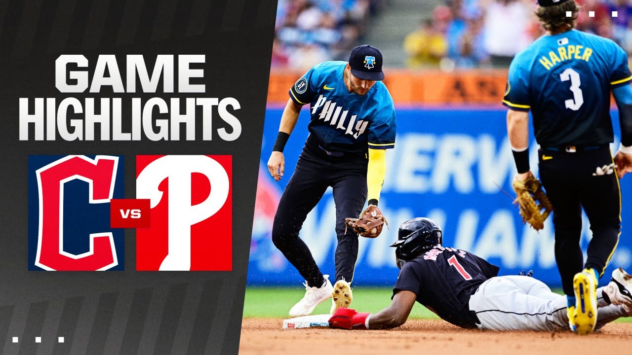 Guardians vs. Phillies Game Highlights (7/26/24) | MLB Highlights