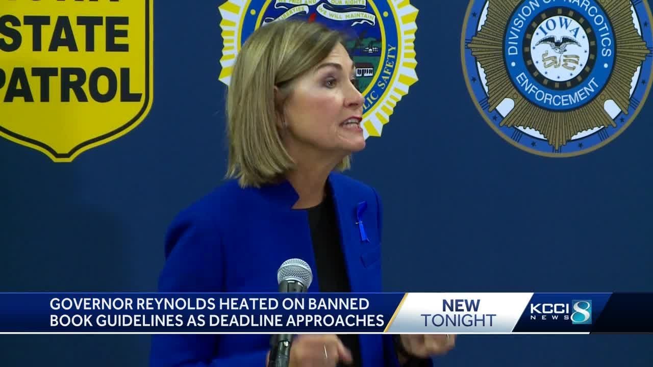 Iowa Gov. Kim Reynolds responds to criticisms of book ban law