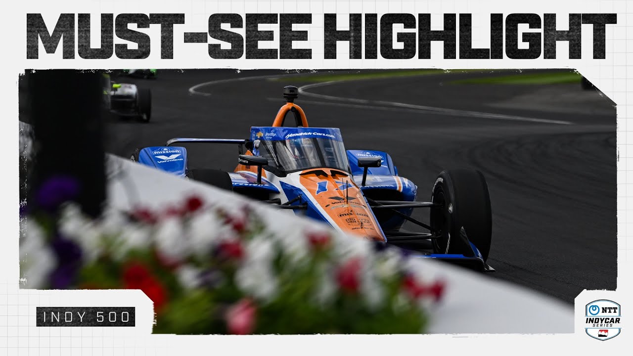 Kyle Larson takes the lead in his first Indianapolis 500 | INDYCAR