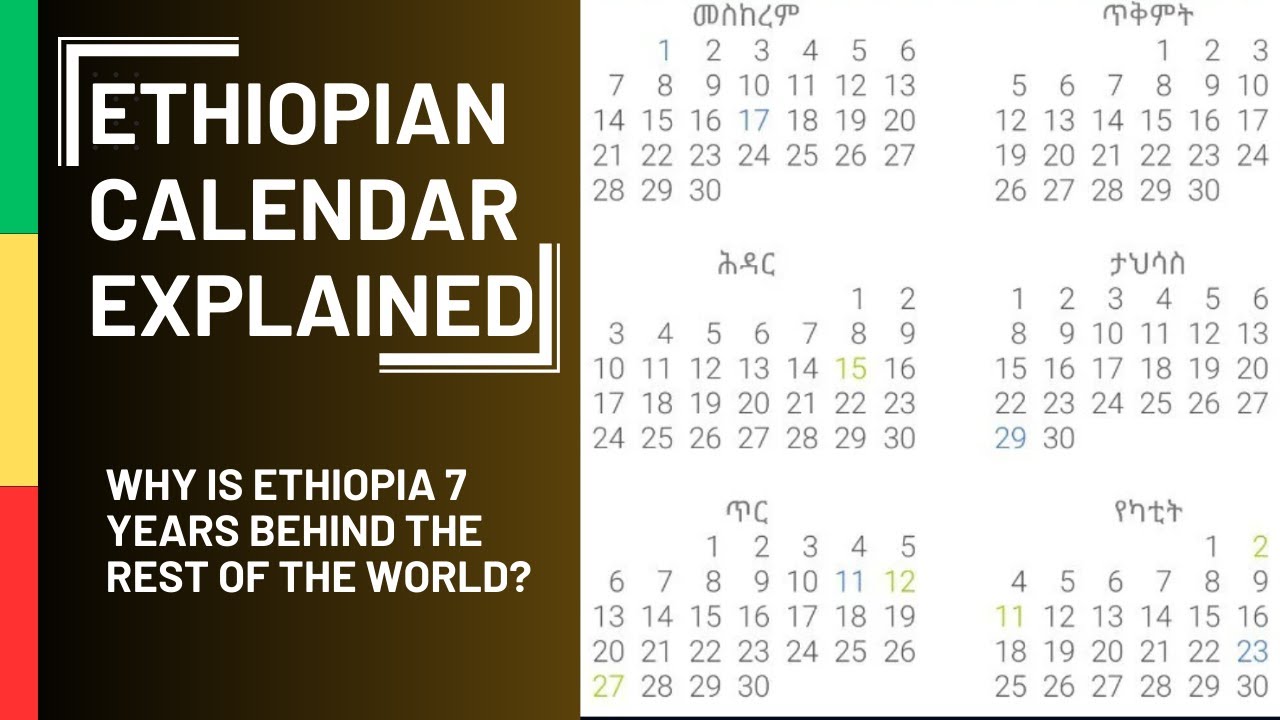 Ethiopian Calendar Explained: Why is Ethiopia in 2016?