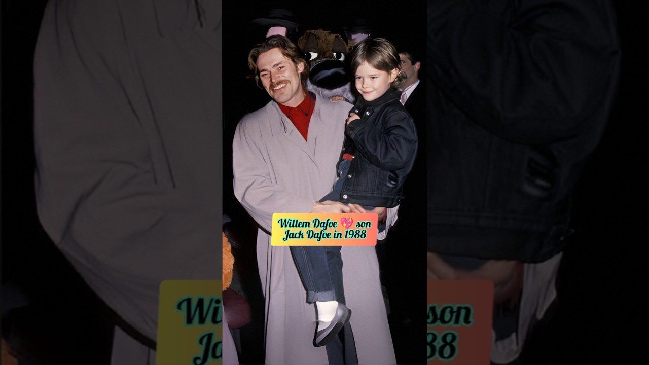 Beautiful pictures of Willem Dafoe with his son Jack, time flies #dad #celebrity