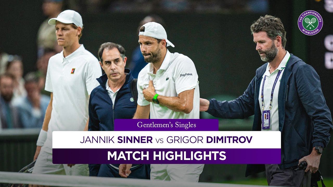Heartbreaking Retirement | Jannik Sinner vs Grigor Dimitrov | Highlights | Wimbledon 2025
