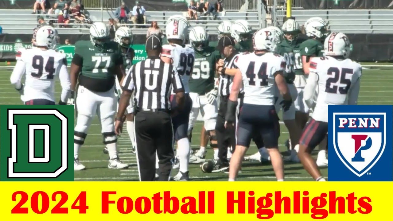 Pennsylvania vs Dartmouth Football Game Highlights 10 5 2024