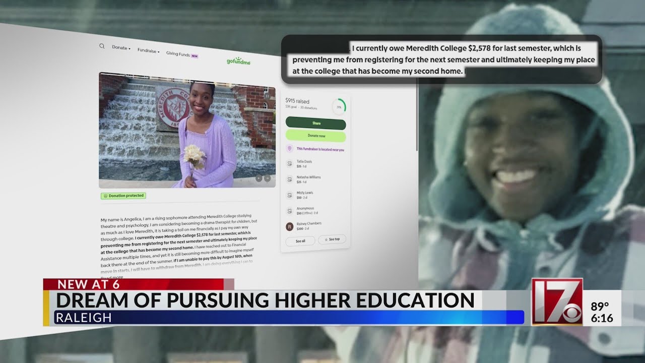 Meredith College student faces financial hardships