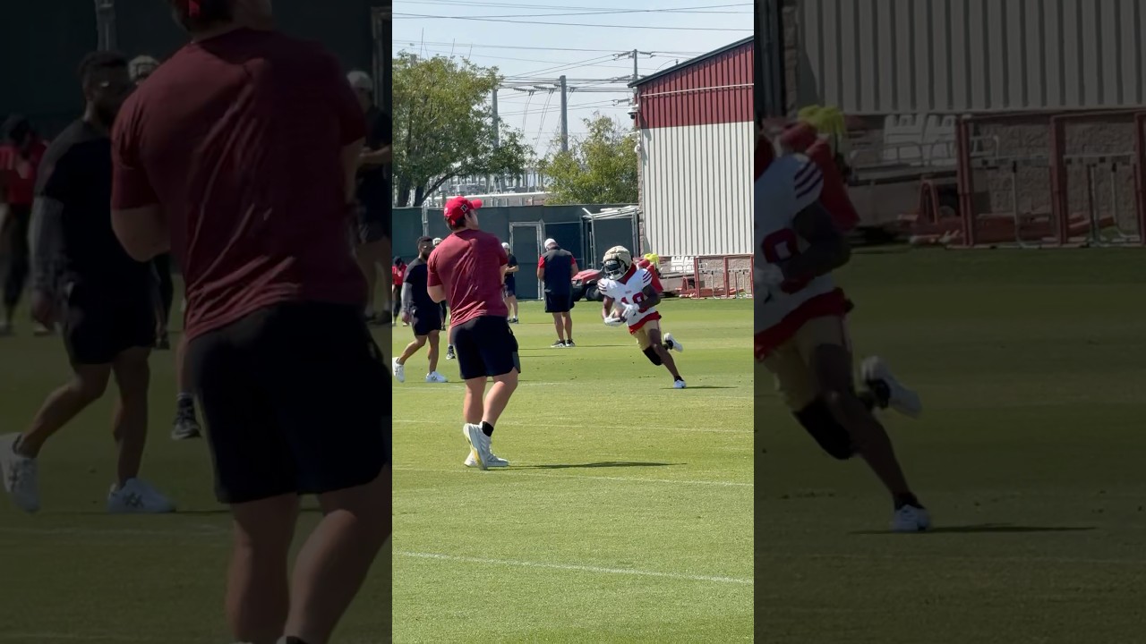 Jacob Cowing is back at #49ers practice #football #49erstrainingcamp #NFL #sanfrancisco49ers