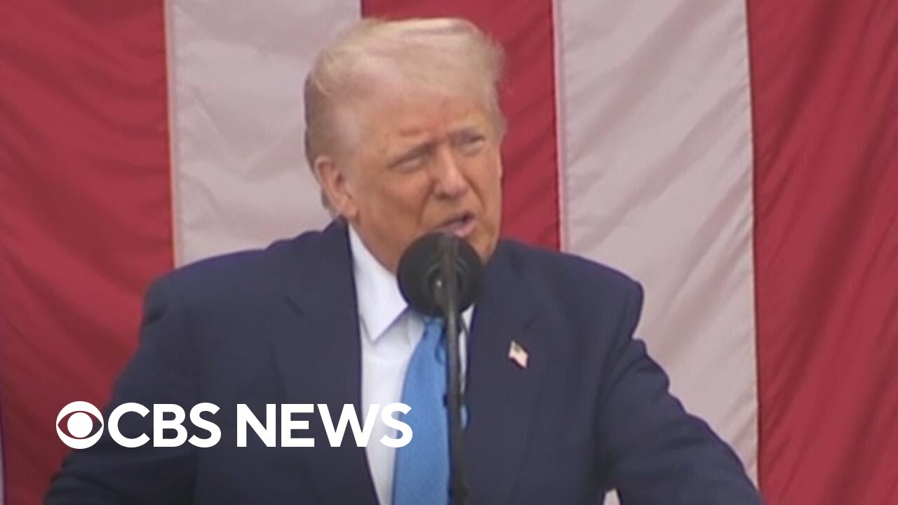 Trump delivers Memorial Day remarks at Arlington National Cemetery