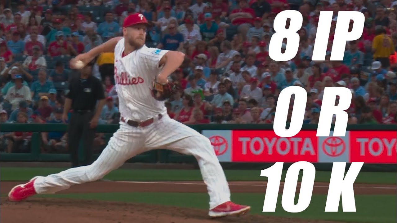 Zack Wheeler Strikes Out 10 in 8 Scoreless Innings vs Padres