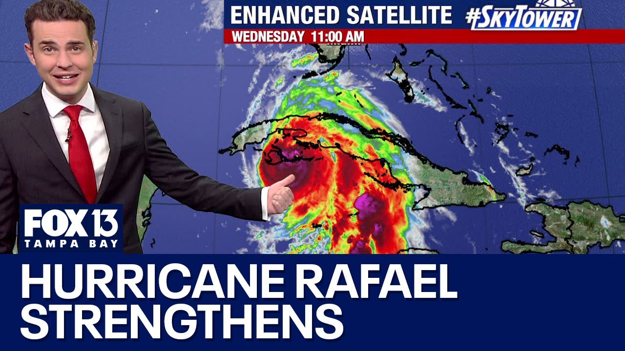 Hurricane Rafael strengthens, prompts warning for Florida