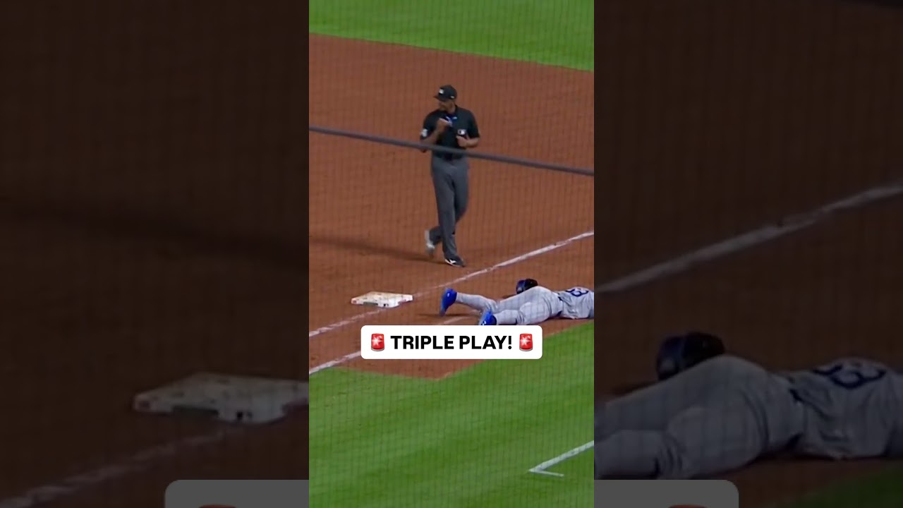 The Angels turn a TRIPLE PLAY against the DODGERS!! 🤯 #mlb #dodgers #angels
