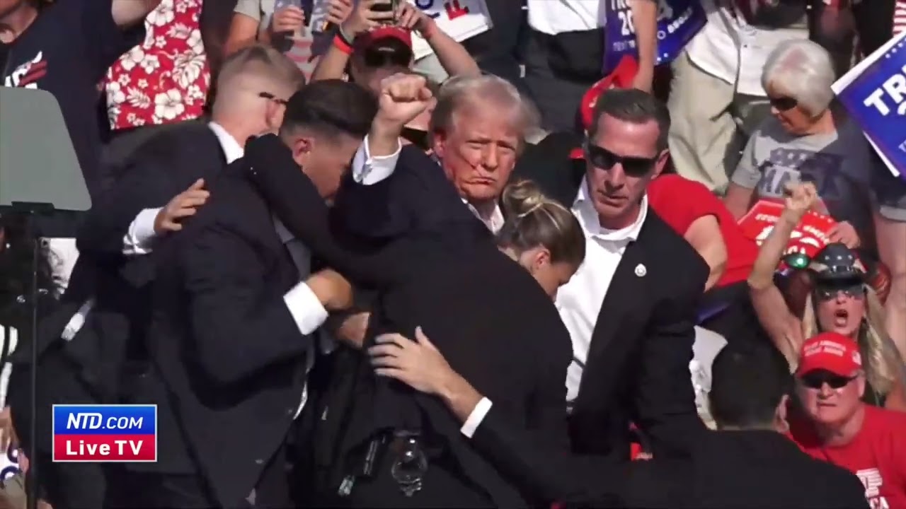 Video: The Moment Shots Were Fired at Trump Rally in Butler, Pennsylvania