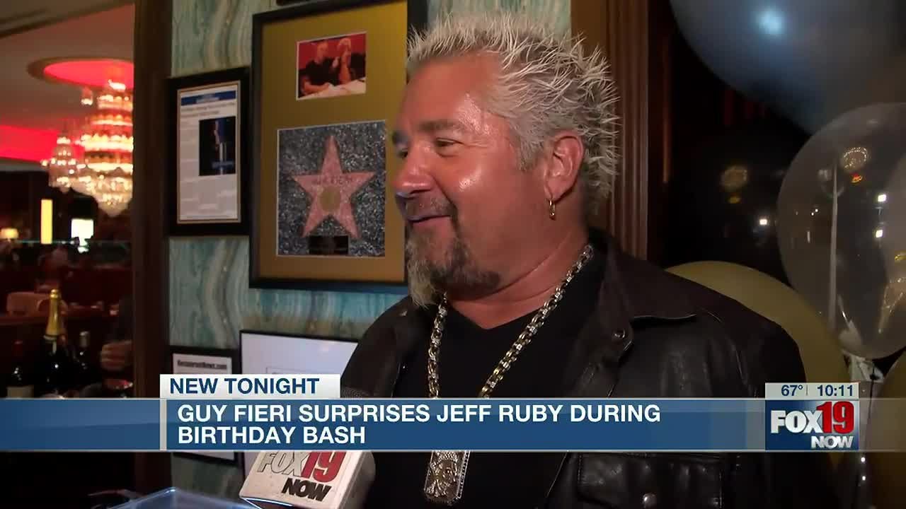 Guy Fieri surprises Jeff Ruby during birthday bash