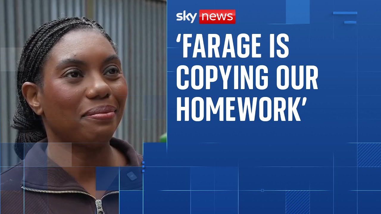Nigel Farage has 'copied our homework' on immigration policy, says Kemi Badenoch