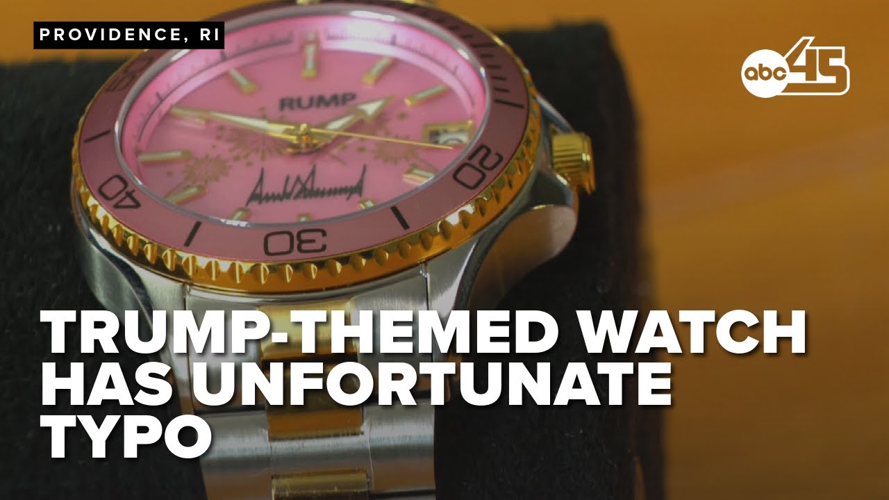 Couple outraged after $600 official Trump watch arrives with unfortunate misspelling