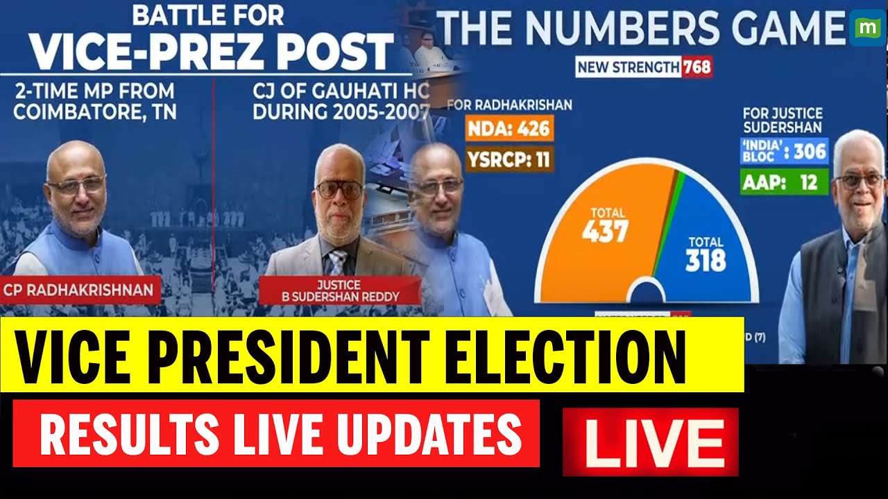 Vice President Election Result LIVE:  Numbers Backing NDA In Vice-Presidential Election Battle
