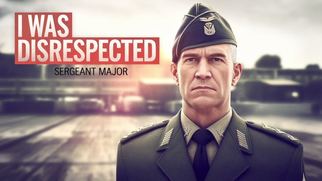 The Sergeant Major wouldn’t salute me...
