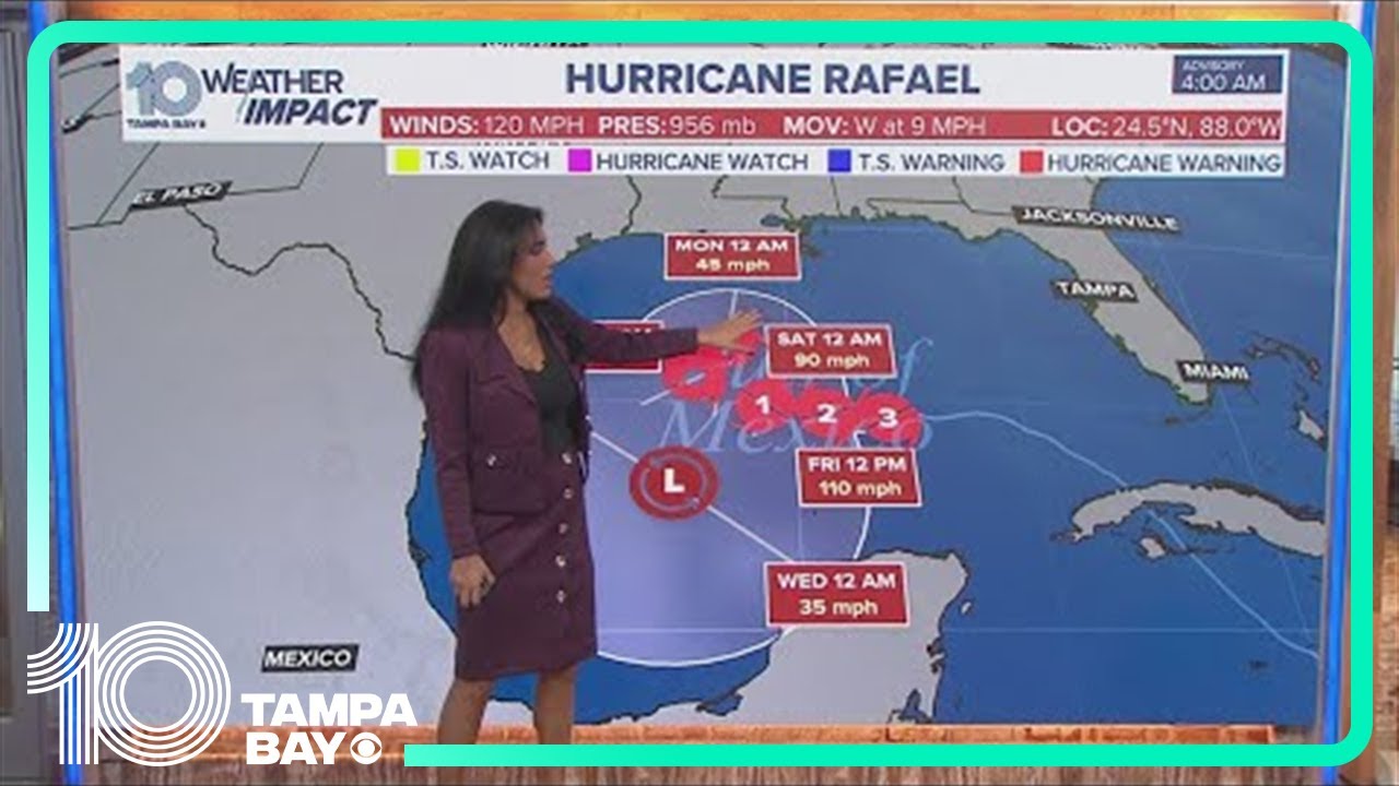 Tracking the Tropics: Hurricane Rafael returns to Category 3 status