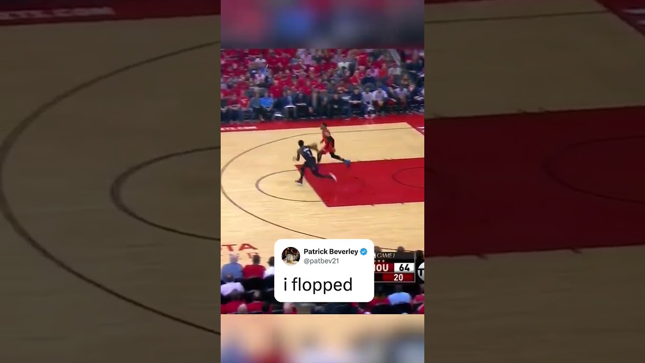 Patrick Beverley had to set the record straight on this Steven Adams screen 🤣