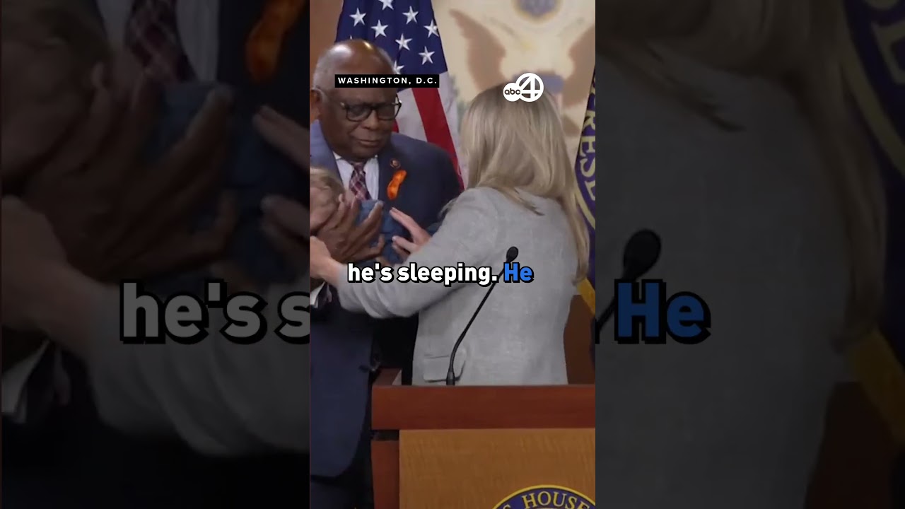 SC Rep. Clyburn holds Colorado Rep. Pettersen's baby during press conference