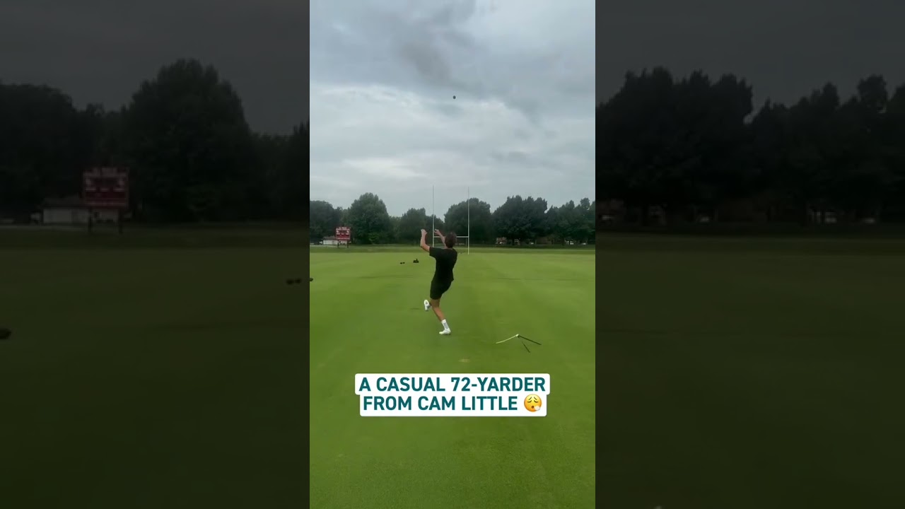 Cam Little showing off his range 🎯 (via @jaguars/TT)