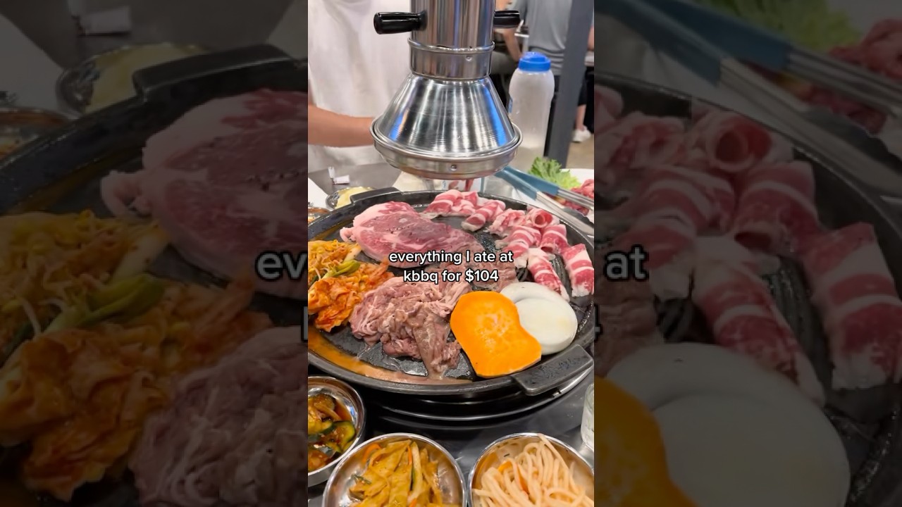 What $104 gets you at Korean BBQ | Honey Pig #koreanfood