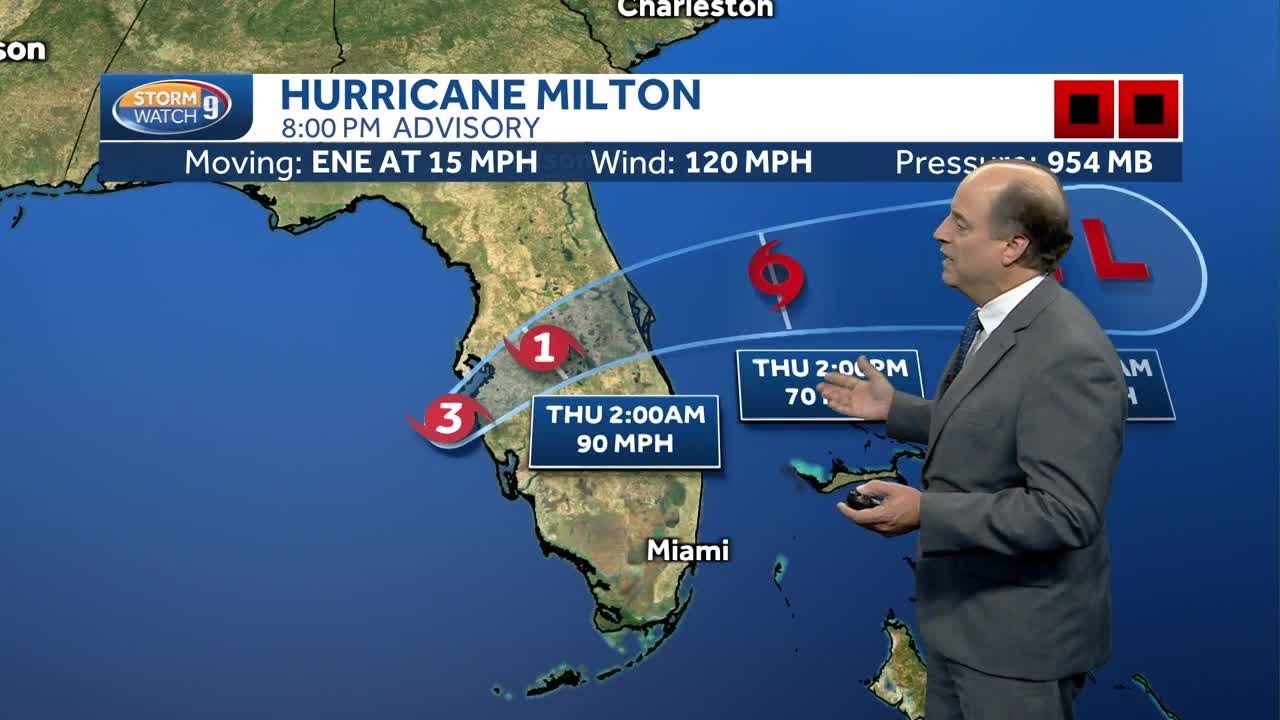 Hurricane Milton tracker: Latest path points to Florida landfall