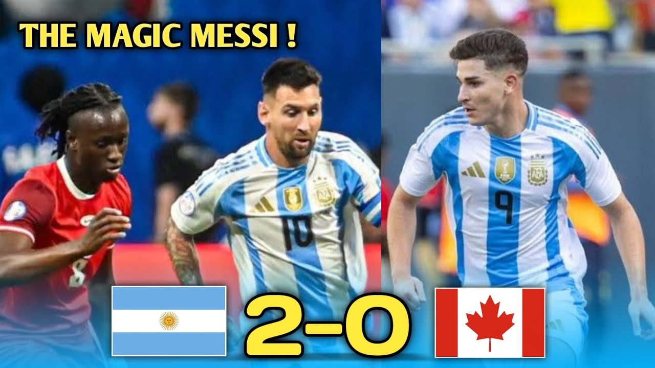 Argentina vs Canada 2-0 | Alvarez Score Open Goal | Extended Highlights & All Goals 2024