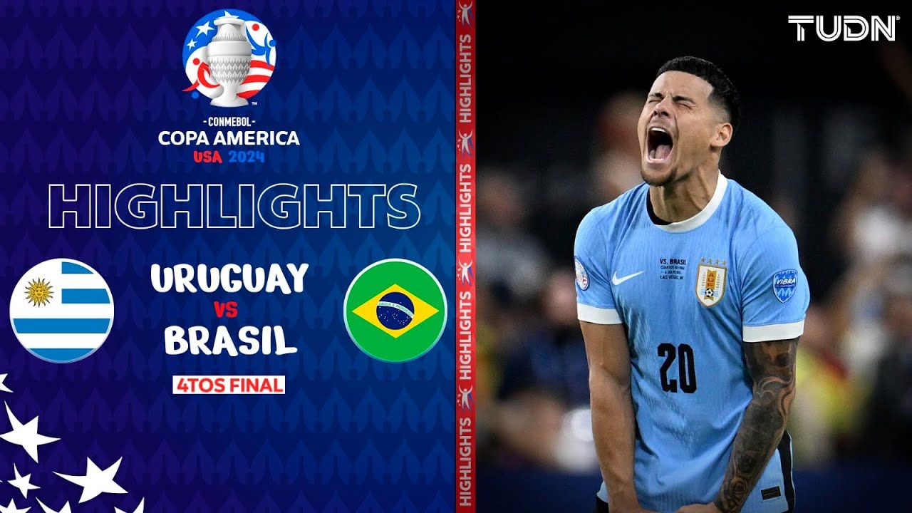 HIGHLIGHTS - Uruguay vs Brasil | Copa América 2024 - 4tos | TUDN