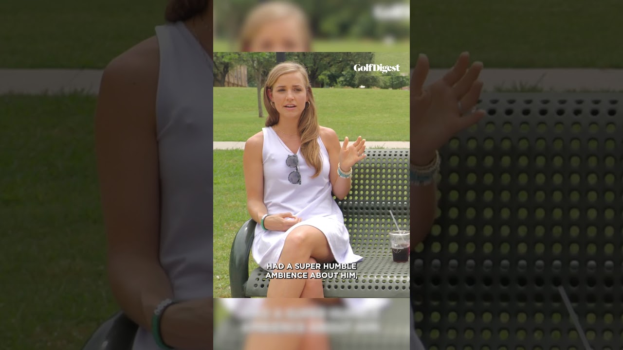 Meredith Scheffler talks about meeting Scottie. 😂  #golf #golfdigest #shorts #scottiescheffler