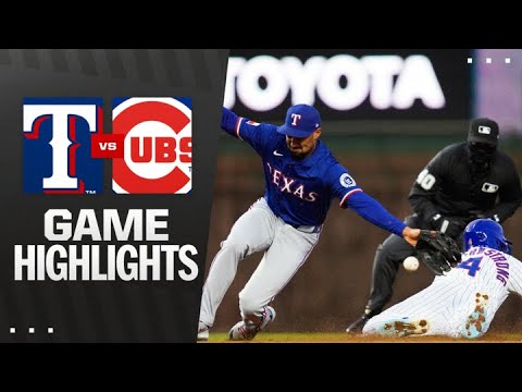 Rangers vs. Cubs Game Highlights (4/8/25) | MLB Highlights