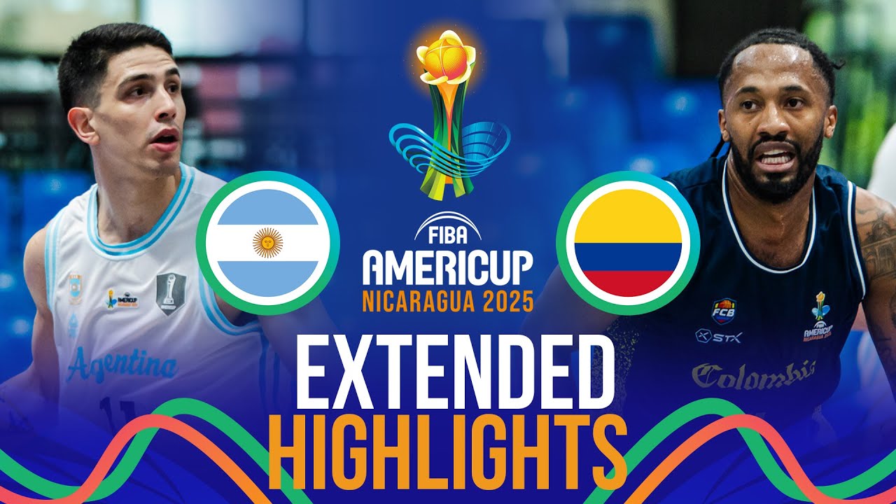Argentina 🇦🇷 vs Colombia 🇨🇴 | Extended Highlights | FIBA AmeriCup 2025