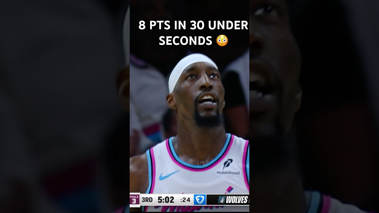 The Miami Heat score 8 PTS in under 30 seconds 😳