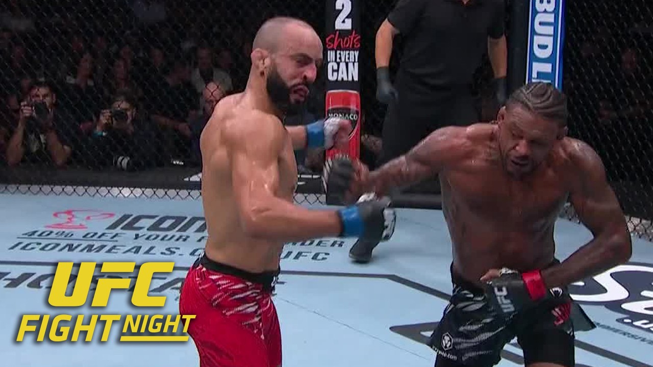 Michael Johnson with a MENACING KO of Ottman Azaitar at #UFCTampa | ESPN MMA