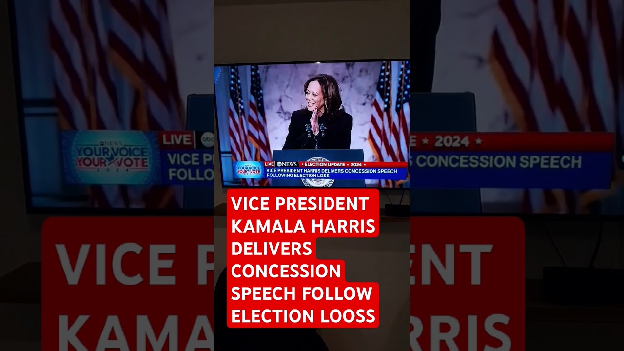VICE PRESIDENT KAMALA HARRIS DELIVERS CONCESSION SPEECH FOLLOW ELECTION LOOSS