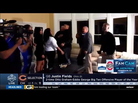 Chicago Bears Trade Up and Draft Justin Fields with the 11th Overall Pick | 2021 NFL Draft Highlight