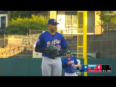 Taj Bradley's seven strong innings