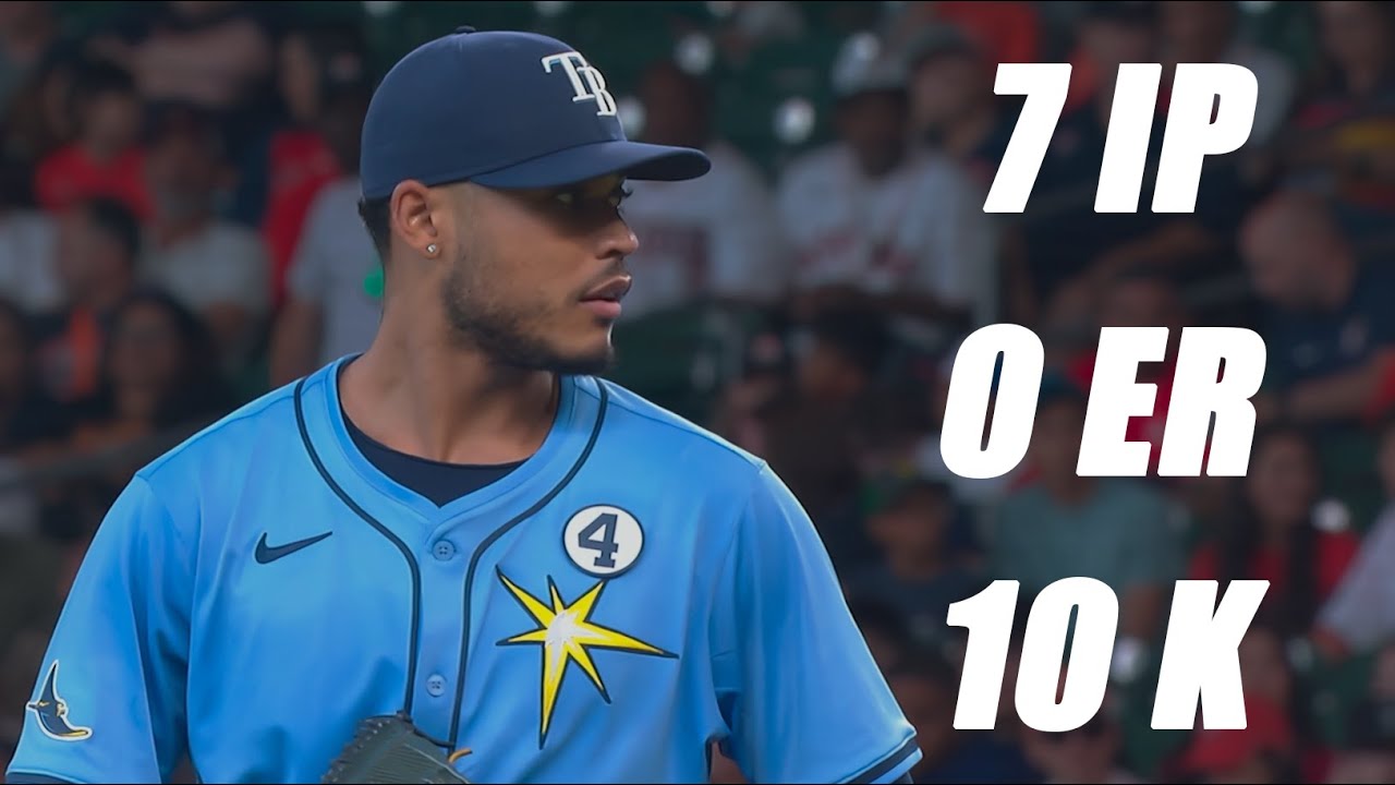 Taj Bradley Strikes Out 10 vs Astros