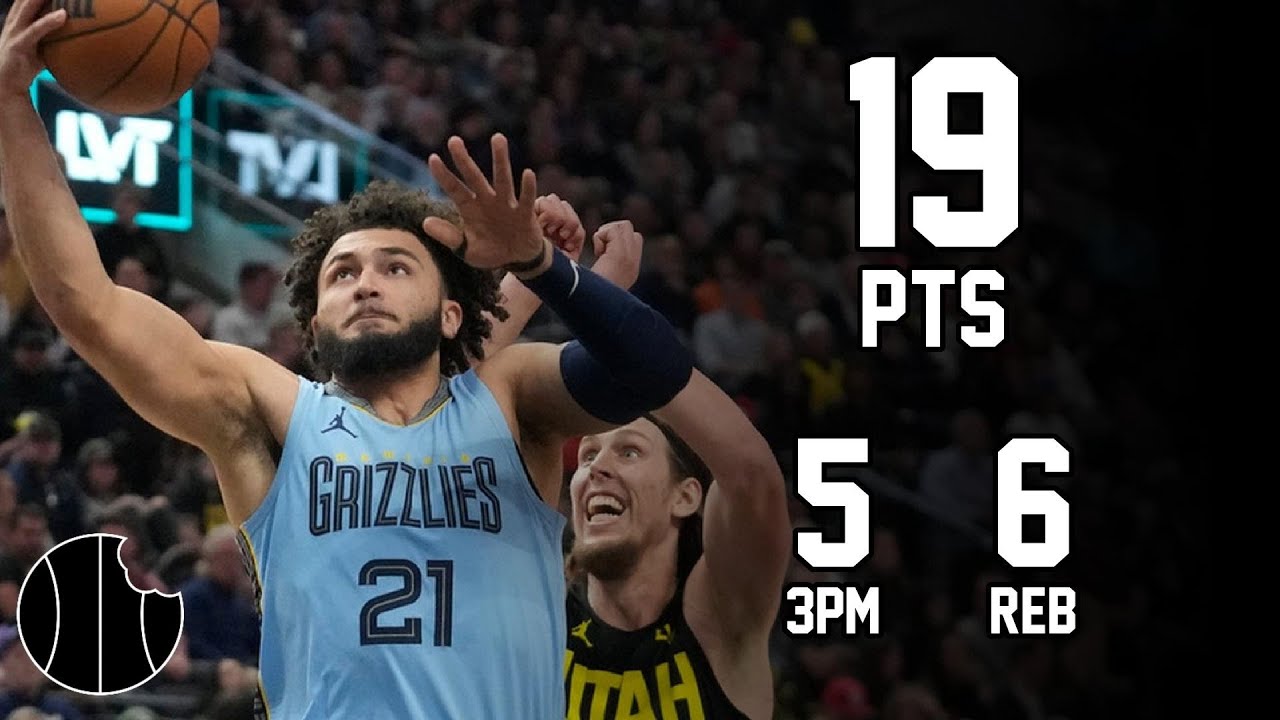 David Roddy Highlights | Grizzlies vs. Jazz | 29th Nov 2023
