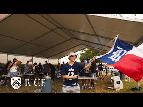 The Rice Owls celebrate the City of Houston at the football game against Texas Southern University