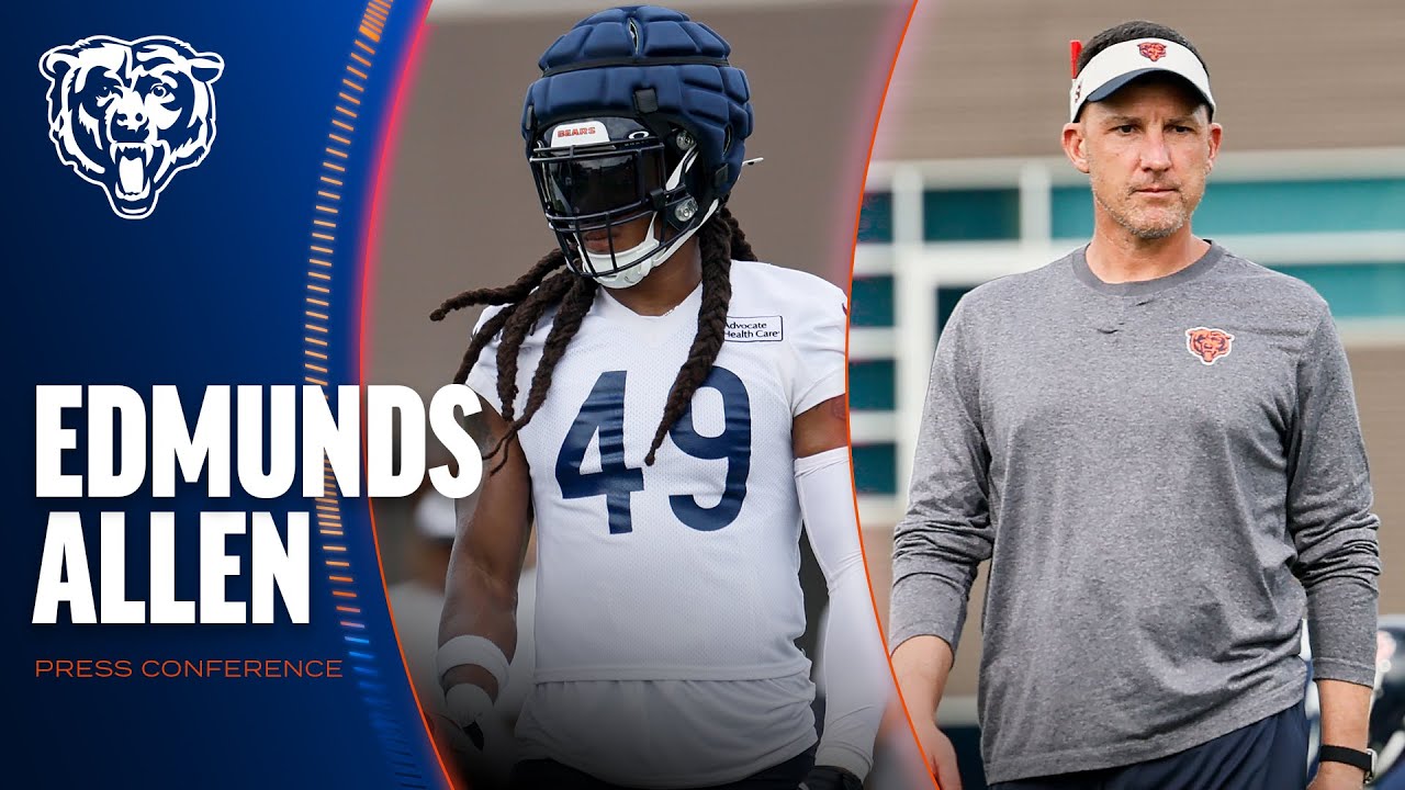 Tremaine Edmunds, Dennis Allen on defensive competition | Press Conference | Chicago Bears
