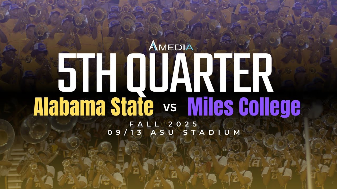 Alabama State University vs Miles College - 5th Quarter 2025 | 4K 2160p 🔥🎥🎬‼️