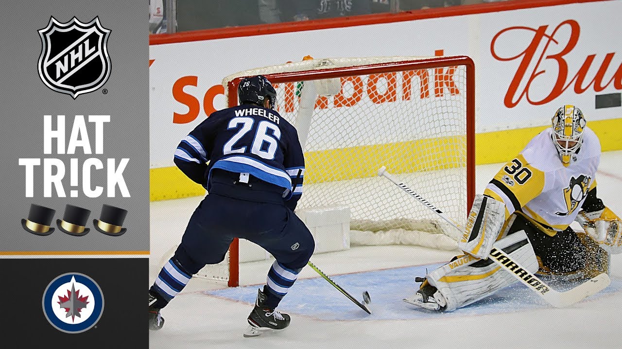 Blake Wheeler records a hat trick in the 1st period