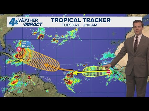 Tropical Update Tuesday 7am: Erin grows in size; new storm could form behind Erin
