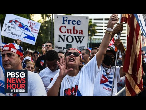 ‘We are with you:’ Cuban protests find youth allies in Little Havana, Miami