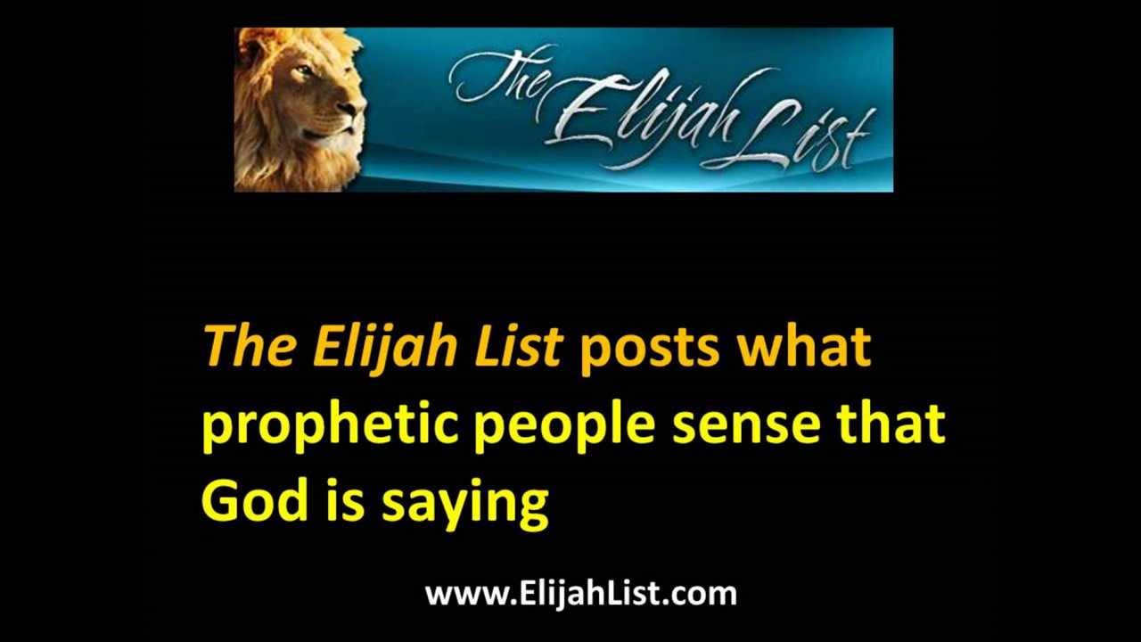 Prophecy | The Elijah List | Prophecy - Discover What God Is Saying Today | Prophecy