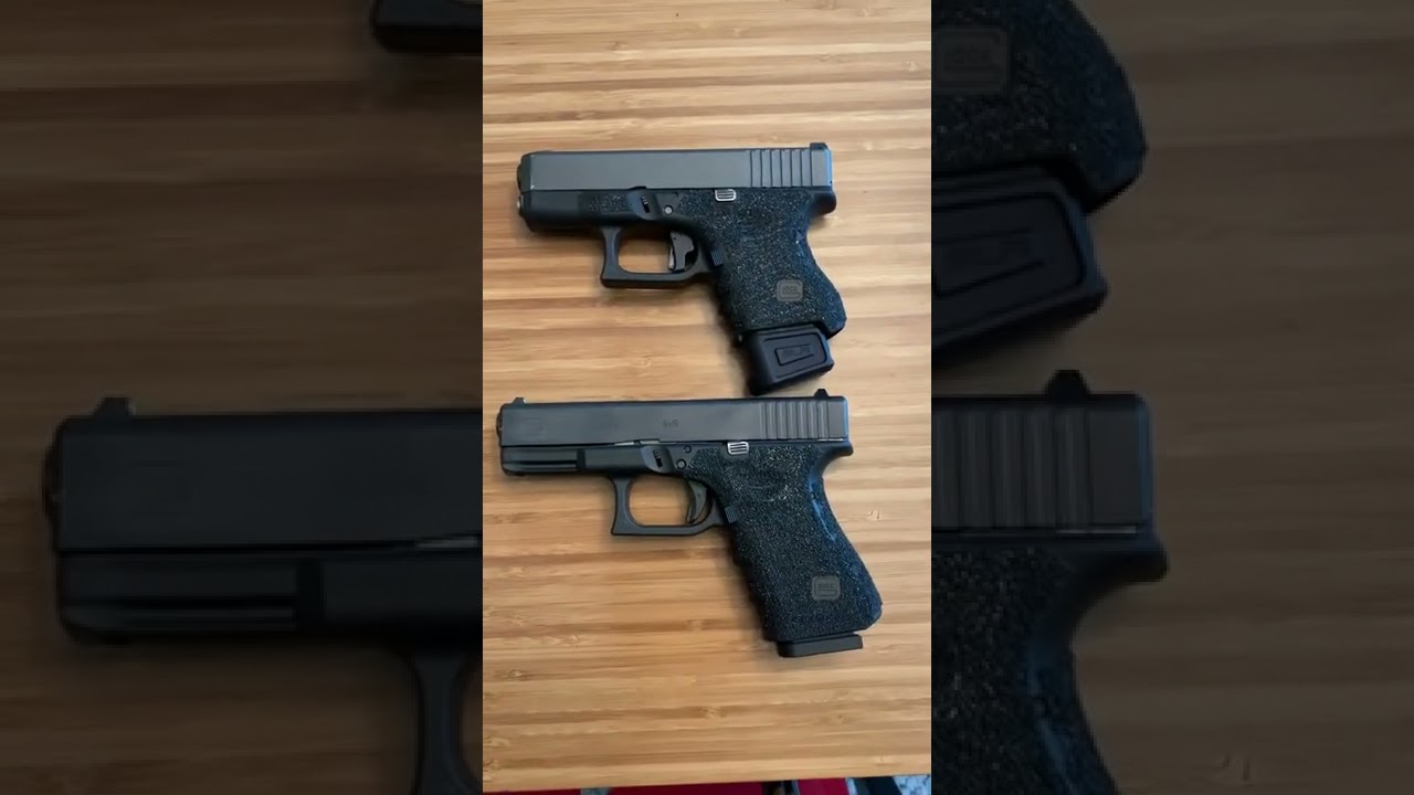 Glock 26 (15+1) Size Compared To A Glock 19 (15+1)