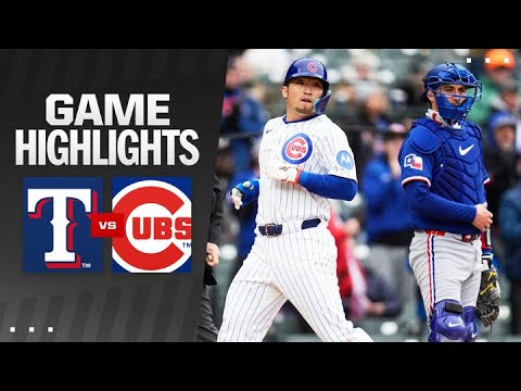 Rangers vs. Cubs Game Highlights (4/9/25) | MLB Highlights