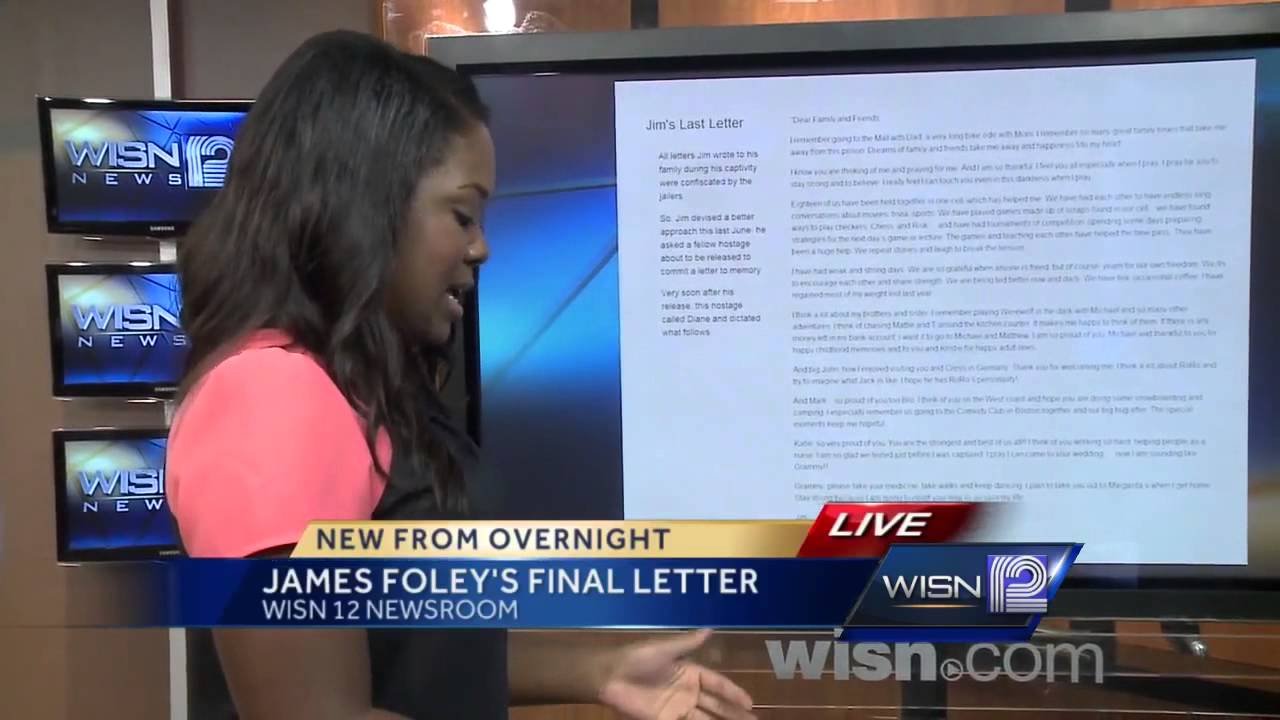 Family of James Foley releases final letter