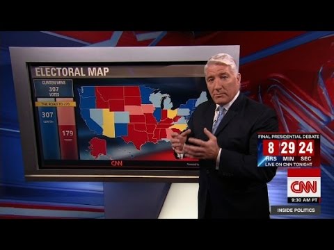 New CNN electoral map shows a widened Clinton lead