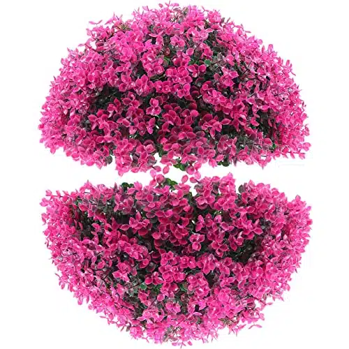 Magiclulu Pcs Artificial Plant Topiary Balls Faux Boxwood Decorative Balls Cm Artificial Topiary Ball For Backyard Garden